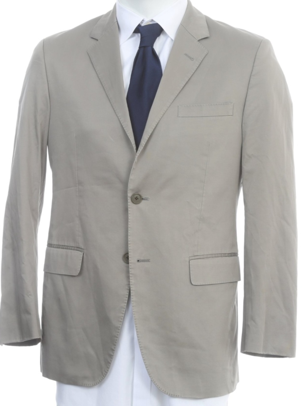 Theory Men's Tahitian Pearl Gray Sateen Shimmer Two-Button Sport Coat Blazer